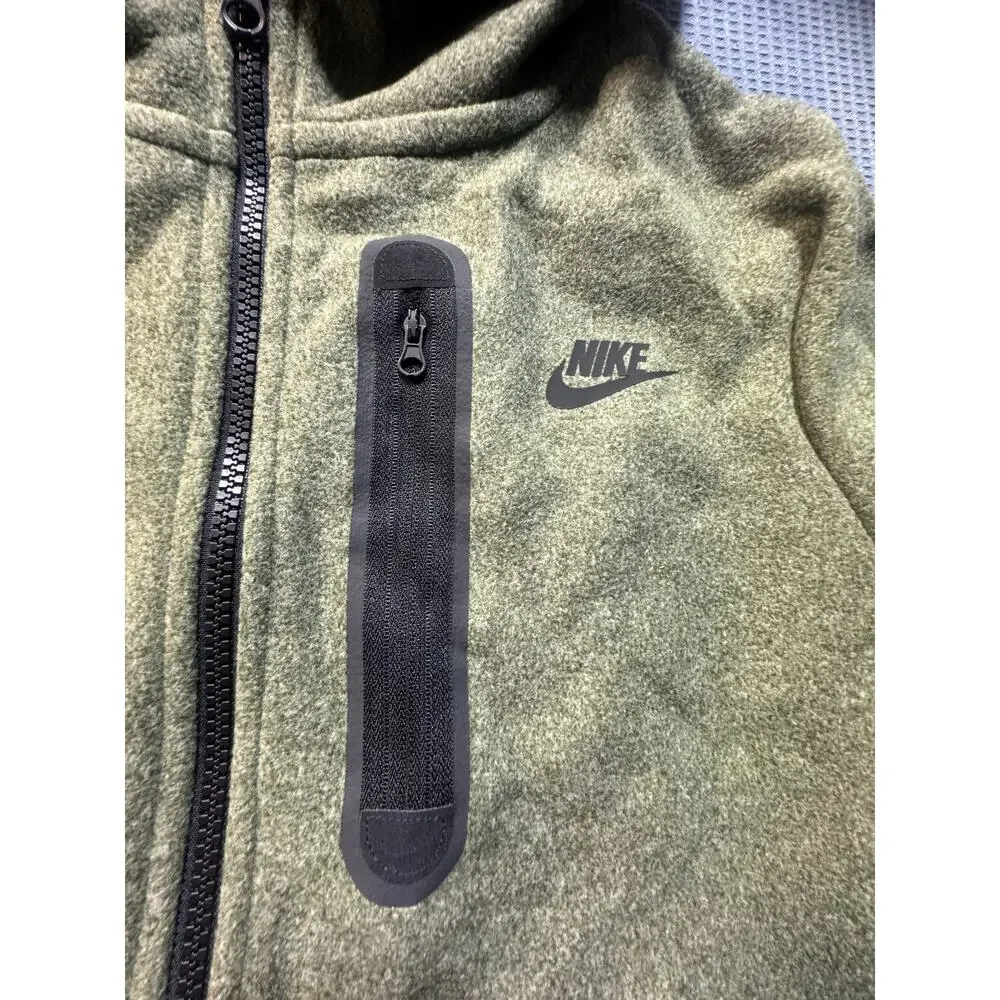 NIKE SWOOSH Boys Green Hoodie‎ Sz XL Brand New